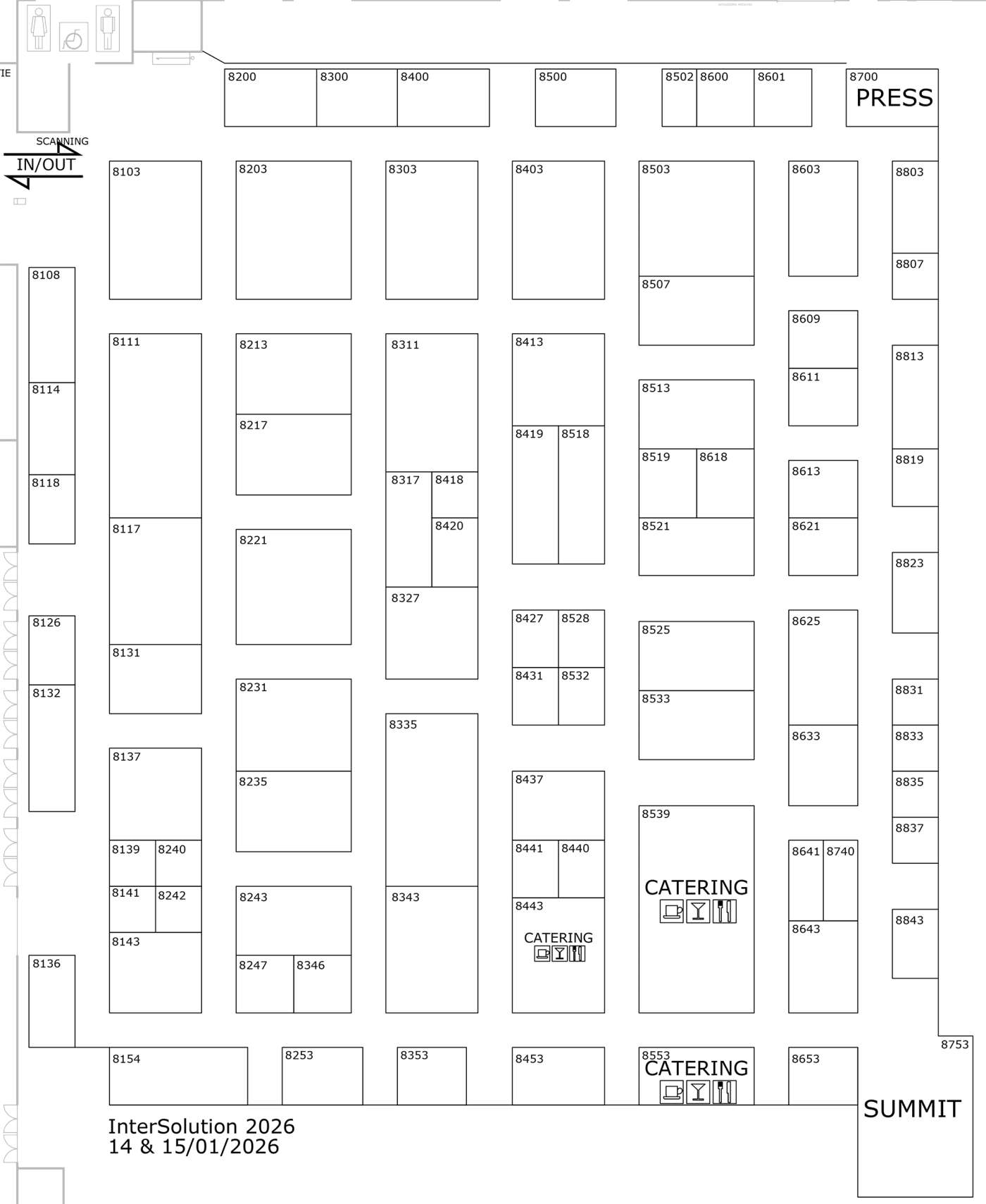 Plan du salon - InterSolution | Salon de l'énergie solaire | 14-15 janv. 2026 - Flanders Expo Gand